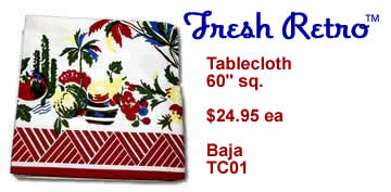 Vintage Tablecloth - New Vintage Style Baja