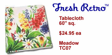 Vintage Tablecloth - New Vintage Style Meadow