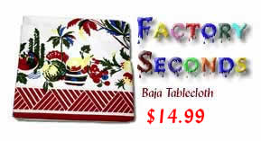 Factory Seconds Tablecloth Baja Pattern