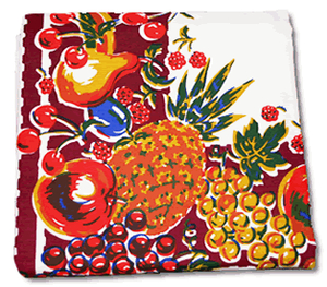Fruit Cocktail table cloth with colorful fruit pattern